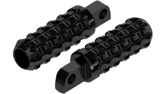 Roland Sands Design Foot Pegs Billet Traction - Black Ano