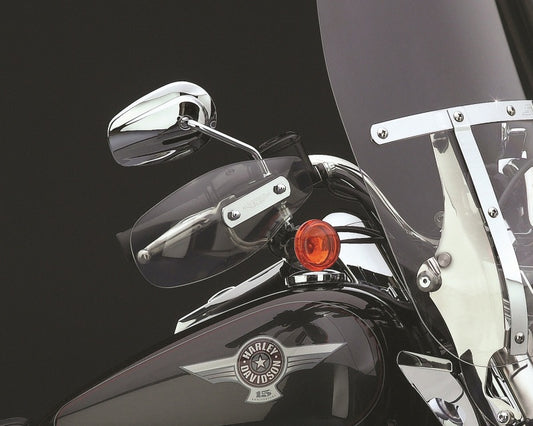 National Cycle 83-03 H/D XL Sportster/70-17 FXD Dyna/87-12 FXS/90-11 Fatboy Hand Deflectors-Lt Tint