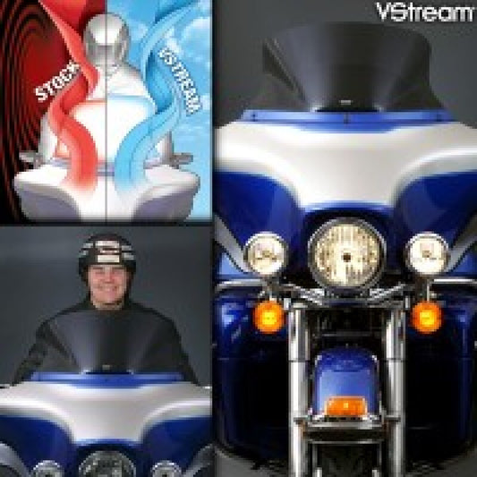 National Cycle 96-13 Harley Davidson FLHT/FLHX/FLHTK Touring/Tri-Glide VS Low Windshield-Tinted