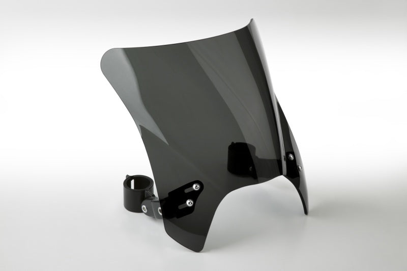 National Cycle Fits up to 48 mm. O.D. Mohawk Black Hardware/Straight Bracket/Windshield - Dark Tint