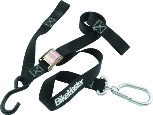 BikeMaster Tiedown 1-1/2in Swivel Softhook - Black