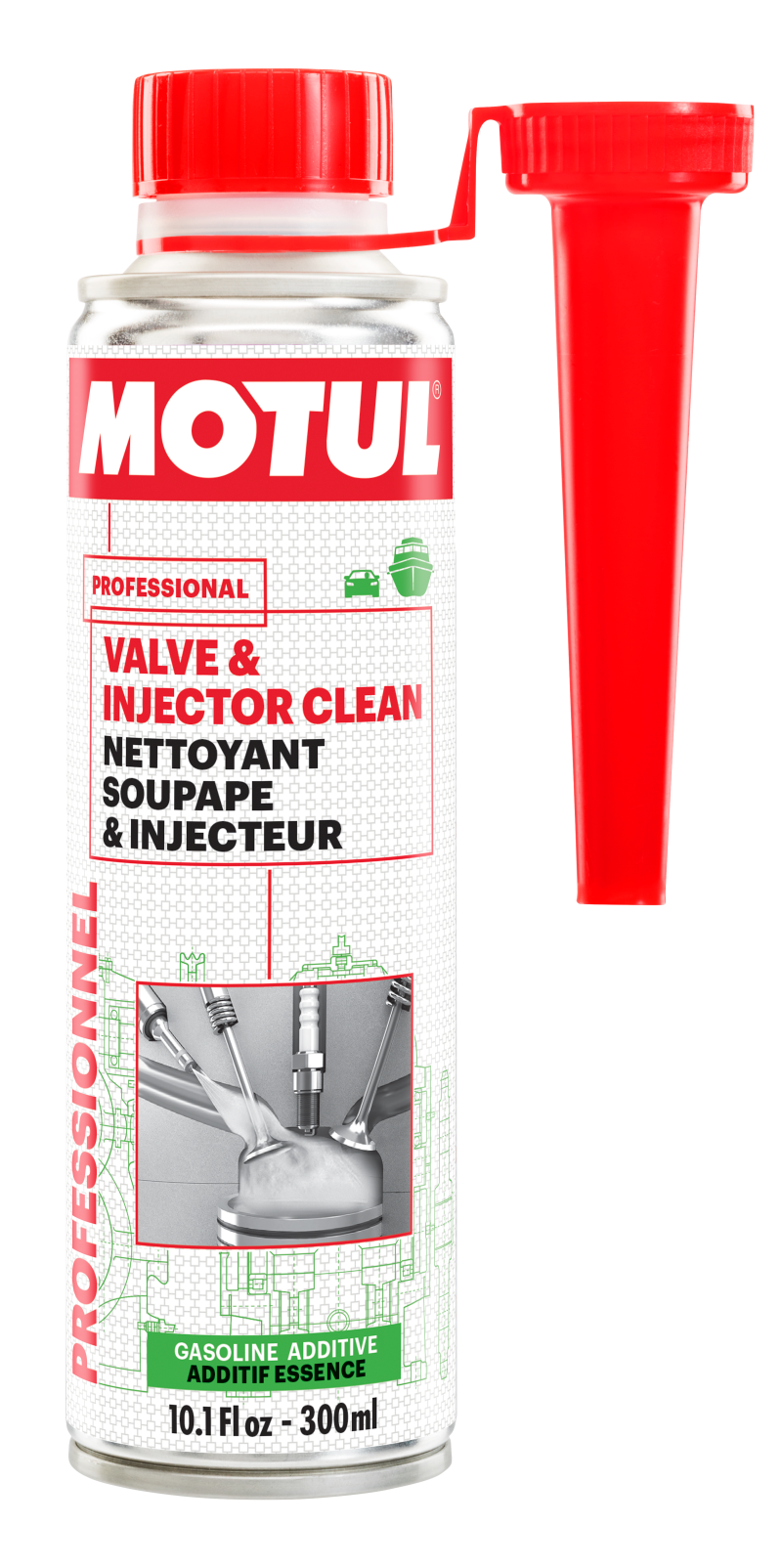 Motul 300ml Valve and Injector Clean Additive - Single