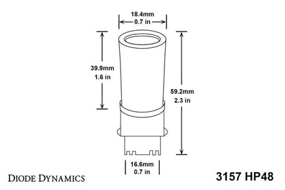 Diode Dynamics 3157 LED Bulb HP48 LED - Amber (Pair)