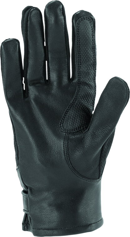 River Road Pecos Leather Mesh Gloves Black Womens - Small