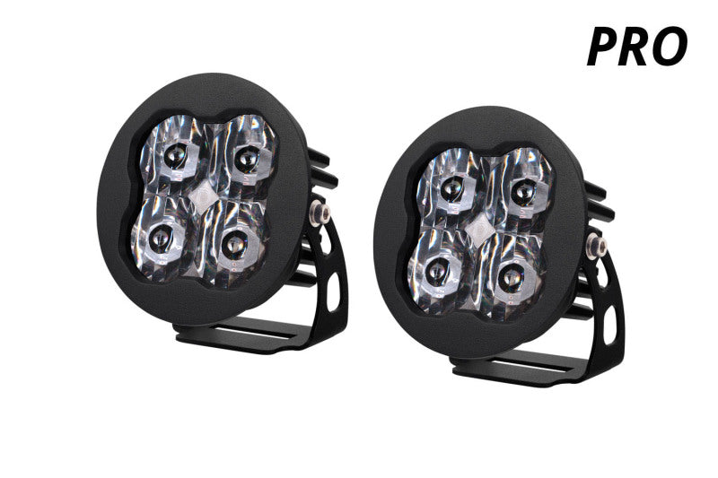 Diode Dynamics SS3 LED Pod Pro - White SAE Fog Round (Pair)