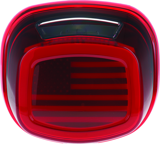 Kuryakyn Freedom Taillight Red Lens With License Light