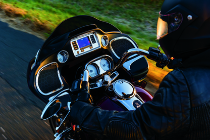 Kuryakyn Tri-Line Speaker Accents For Road Glide Chrome