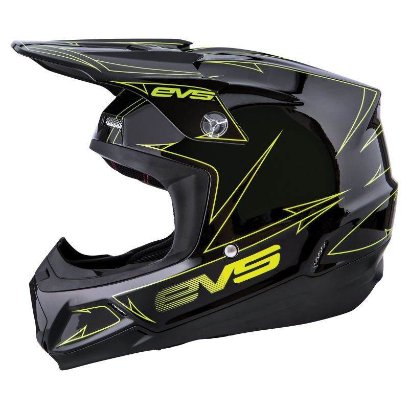 EVS T5 Pinner Helmet Black/Hivis Yellow - Small