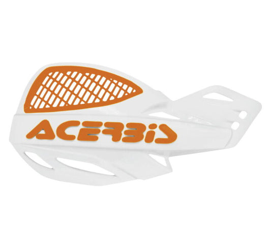 Acerbis Vented Uniko Handguard - White/Orange