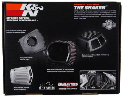 K&N Street Metal Intake System Shaker for 2017 Harley Davidson Touring