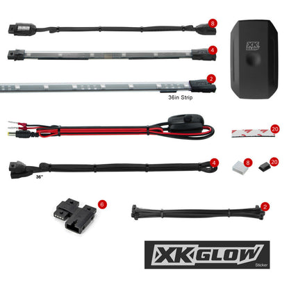 XK Glow LED Snowmobile Accent Light Kits XKchrome Smartphone App (Standard)