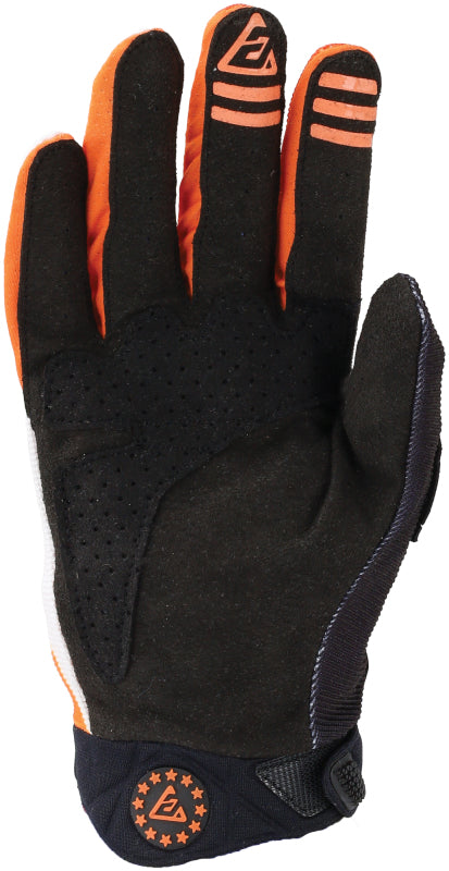 Answer 25 Peak Flo Gloves Black/Hyper Orange/White Youth - Small