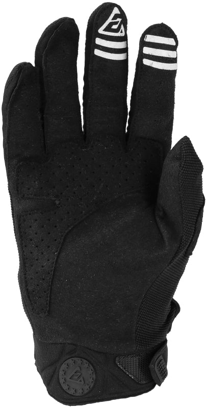 Answer 25 Peak Gloves Black/White Youth - Medium