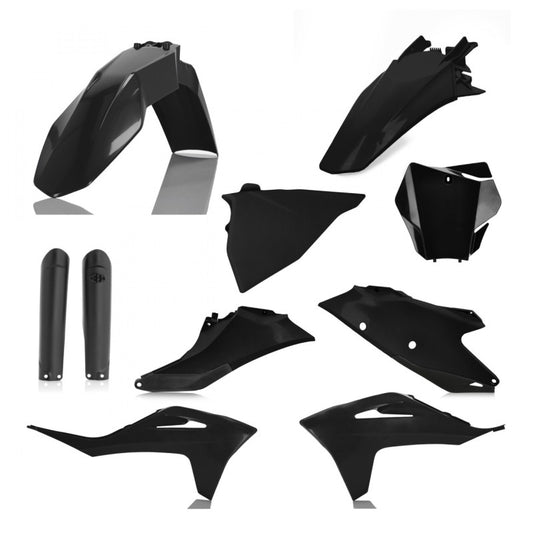 Acerbis 21-23 GasGas MC125/250F/450F/ EX300/250F/350F/450F Full Plastic Kit - Black