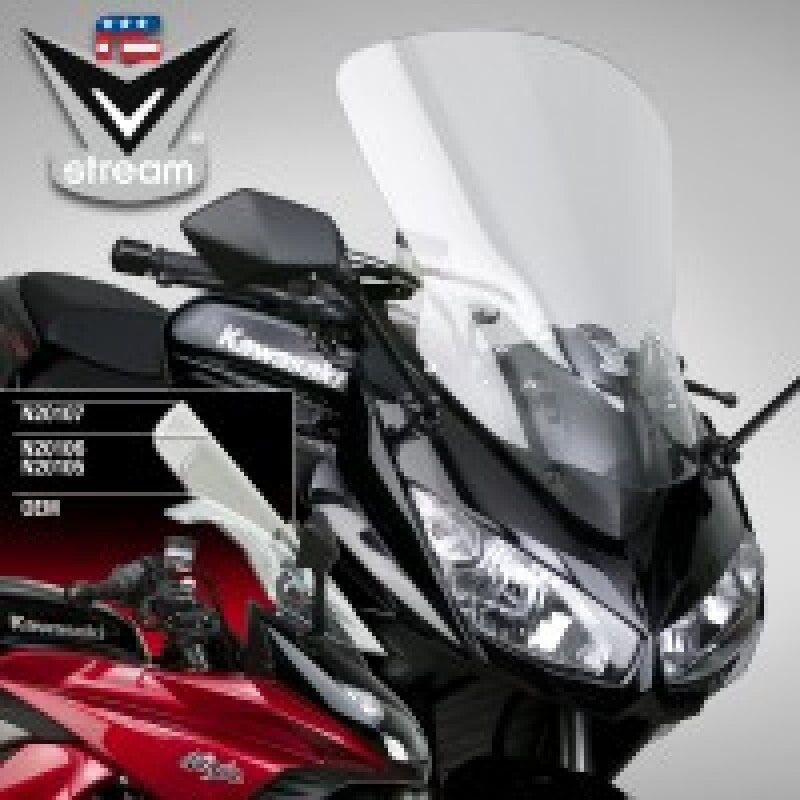 National Cycle 11-16 Kawasaki Z1000SX Ninja 1000 V Stream/ Wave Mid/Std. Windshield-Clear