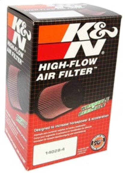 K&N Filter Universal Rubber Filter 3 1/2 inch Flange 5 inch Base 3 1/2 inch Top 4 inch Height