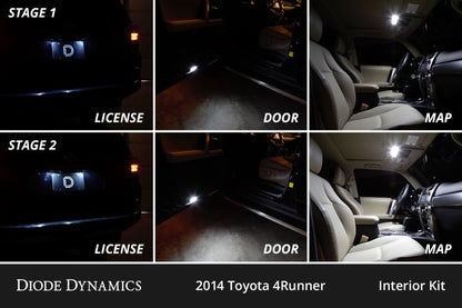 Diode Dynamics 10-24 Toyota 4Runner Interior LED Kit Cool White Stage 1