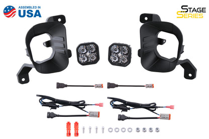 Diode Dynamics SS3 Ram Vertical LED Fog Light Kit Sport - White SAE Fog