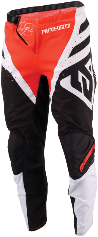 Answer 25 Arkon Nitrus Pants Red/Black/WhiteYouth Size - 24