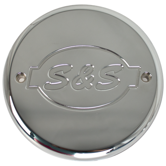 S&S Cycle 14-16 Indian Touring Models Chrome Billet S&S Logo Cover For S&S Air Cleaner
