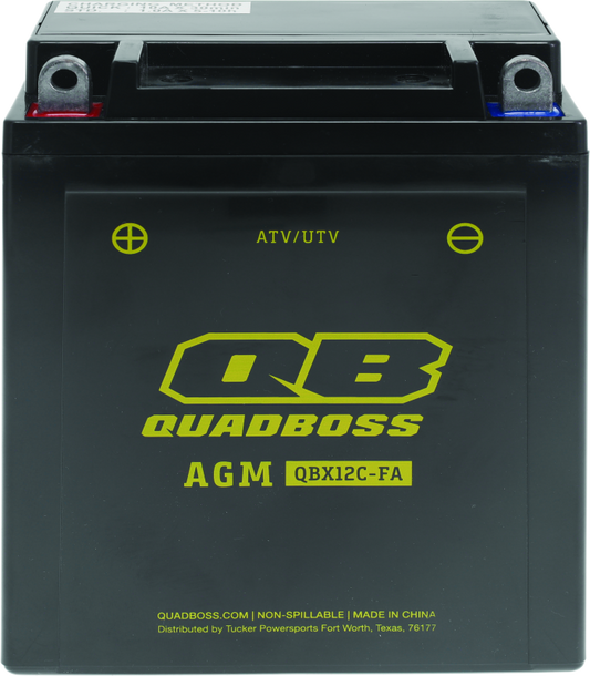 QuadBoss 89-04 Yamaha YFA-1 Breeze 125 Maintenance-Free AGM Battery