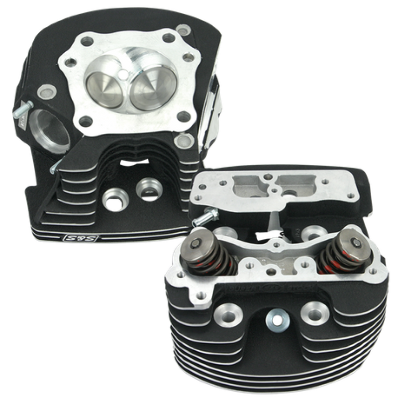 S&S Cycle 84-99 BT Super Stock Cylinder Heads - Polished Aluminum Finish