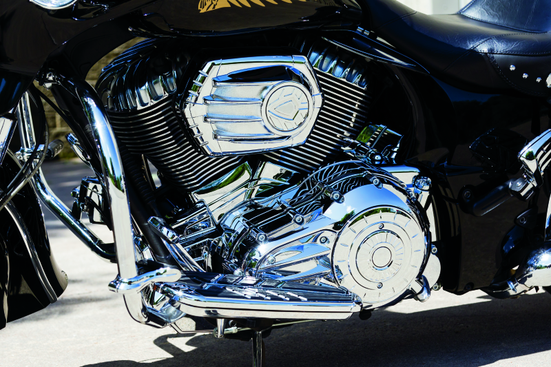 Kuryakyn Rear Oil Panel Accent Chrome Indian