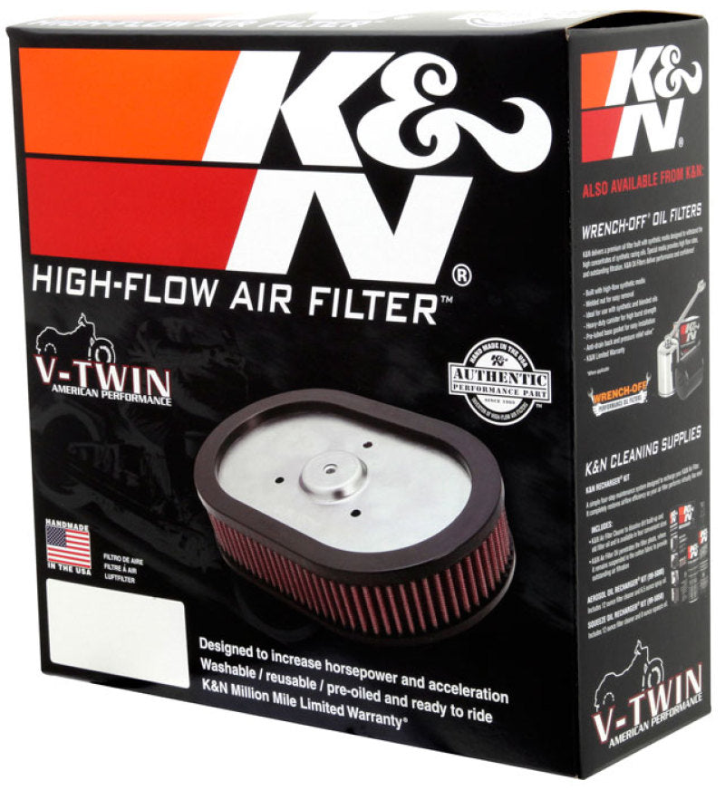 K&N 10-12 Harley Davidson FLHXSE/FLSTSE / 11-12 FLHTCUSE / 11 FLTRUSE Replacement Air Filter