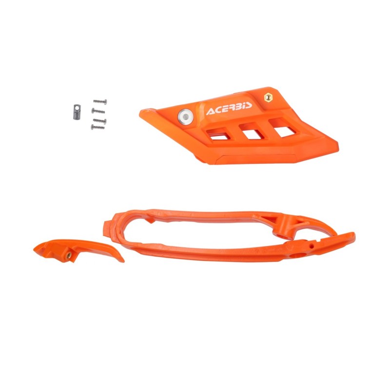 Acerbis 23+ KTM SX/SXF/XC/XCF/EXC-F/XC-W/XCF-W/ Husq/2024 GasGas Chain Guide/Slider Kit - Orange