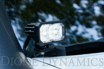 Diode Dynamics Stage Series 2 In LED Pod Sport - White Flood Standard BBL (Pair)