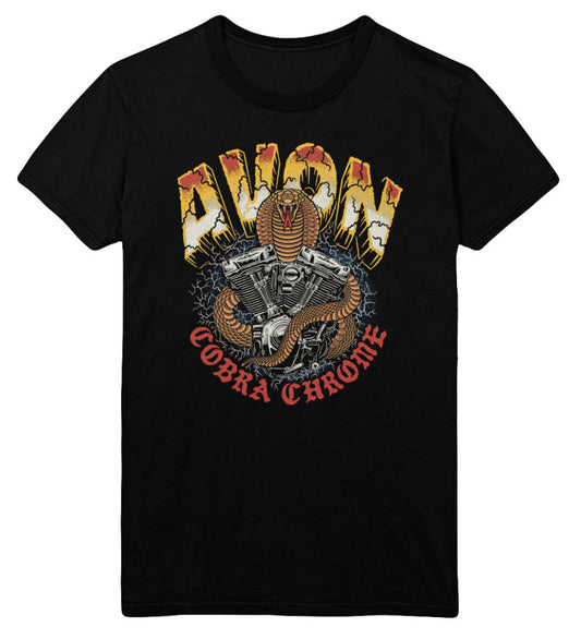 Avon Cobra Chrome Black T-Shirt - Small