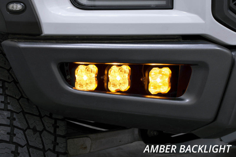 Diode Dynamics 17-20 Ford Raptor SS3 LED Fog Light Kit - White Sport