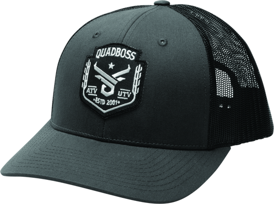 Quadboss Barbwire Hat Grey Snap