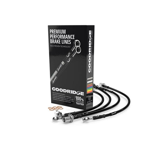 Goodridge 08-11 Toyota Land Cruiser Stainless Steel Brake Lines - Black