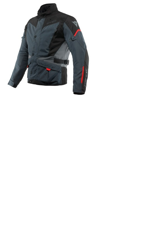 Dainese Tempest 3 D Dry Jacket Ebony/Black/Lava Red Size - 60