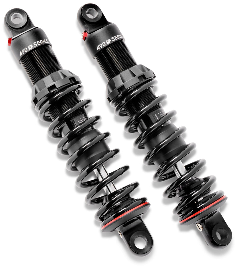 Progressive Harley 490 Series Shocks 14.0in Bearing - Black