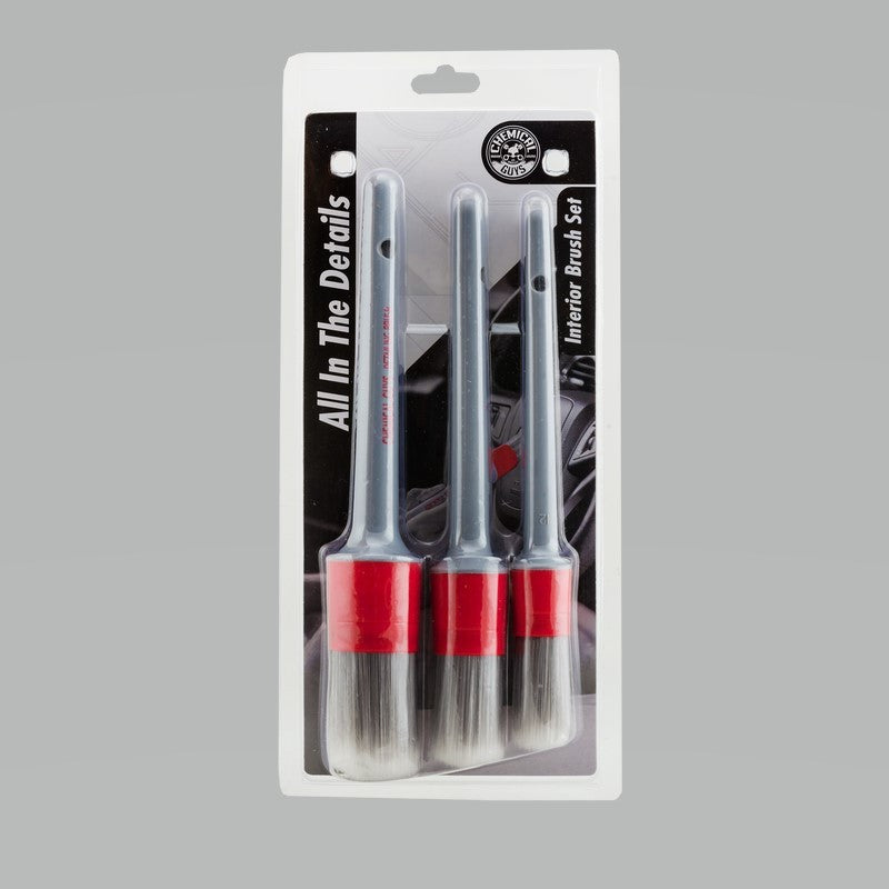 Chemical Guys Interior Detailing Brushes - 3 Pack