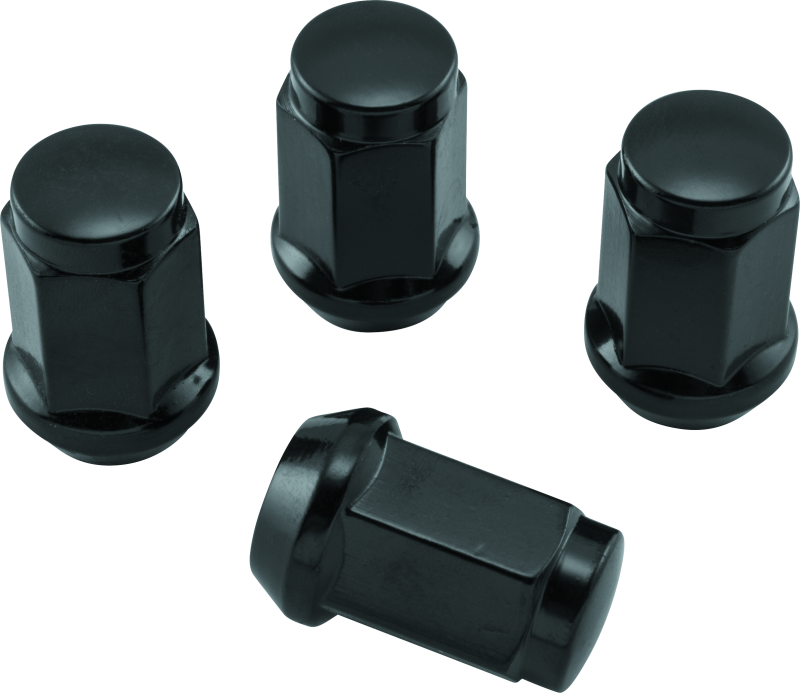 QuadBoss Lug Nuts 12x1.5 - 17mm-Od - Black - Box of 4