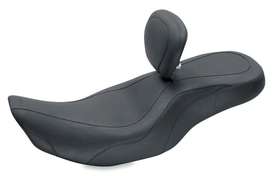 Mustang 97-07 Harley Rd King, 06-07 Str Glide ,00-05 Eagle Wide Tripper 1PC Seat-Black