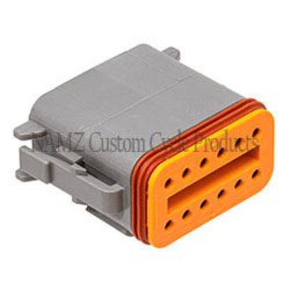 NAMZ Deutsch DT Series 12-Wire Plug & Wedgelock - Grey (Repl. HD 72139-94GY)