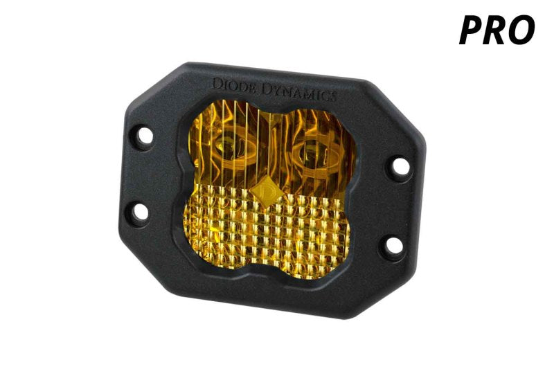 Diode Dynamics SS3 LED Pod Pro - Yellow Driving Flush (Single)