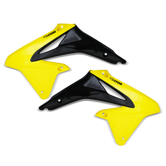 Cycra 08-17 Suzuki RMZ-450 Powerflow Radiator Shrouds - Yellow