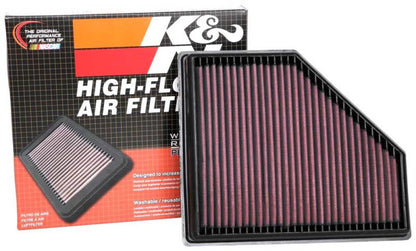 K&N 2019 BMW 330I L4-2.0L Turbo F/I/DSL Replacement Drop In Air Filter