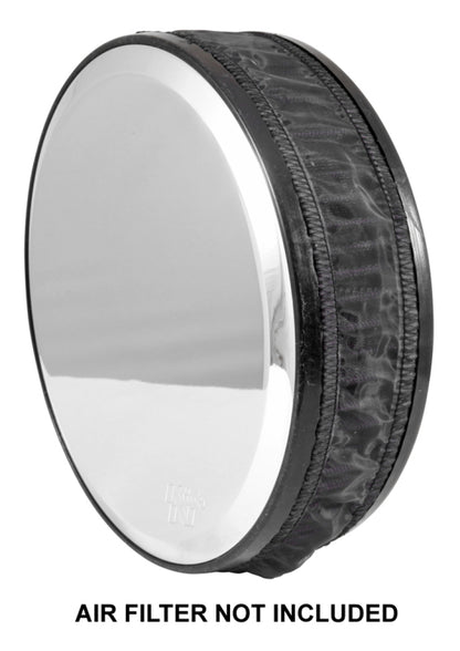 K&N Air Filter Wrap Black Round for Harley Davidson 91-97 Sportster/Glide/Softail/Fat Boy/Low Rider