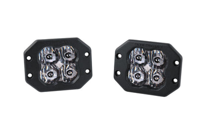 Diode Dynamics SS3 LED Pod Pro - White SAE Driving Flush (Pair)