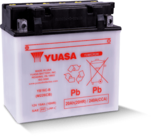 Yuasa YB16C-B Yumicron CX 12 Volt Battery