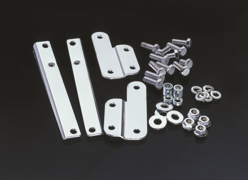 National Cycle 49-93 Harley Davidson FL Beaded Wide Mount Chrome Kit