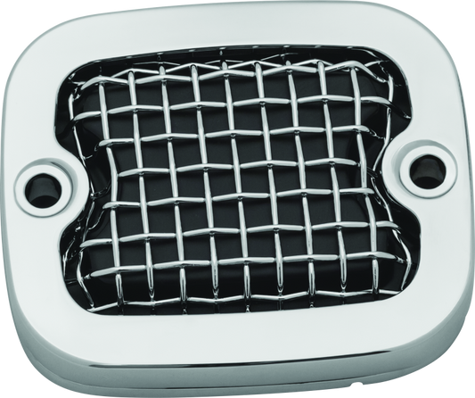 Kuryakyn Mesh Master Cylinder Cover Brk Chrome