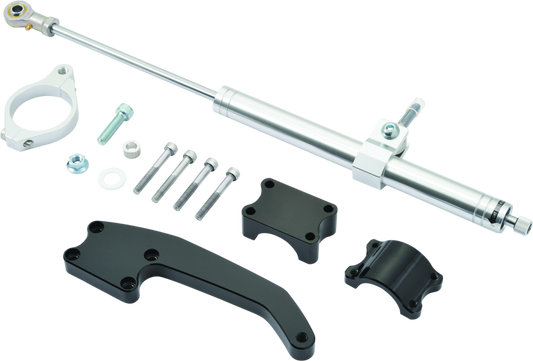 Twin Power 17-Up FLH FLT Models Satin Finish Steering Damper Kit