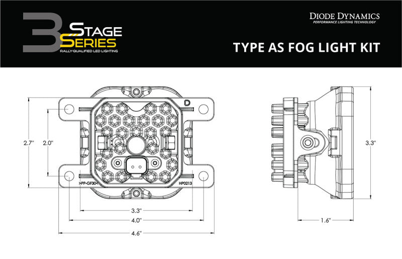 Diode Dynamics SS3 Sport Type AS Kit - White SAE Driving